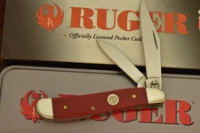 CASE XX USA 2005 RUGER RED G-10 SYNTHETIC PEANUT KNIFE NICE 10220 SS (26557)