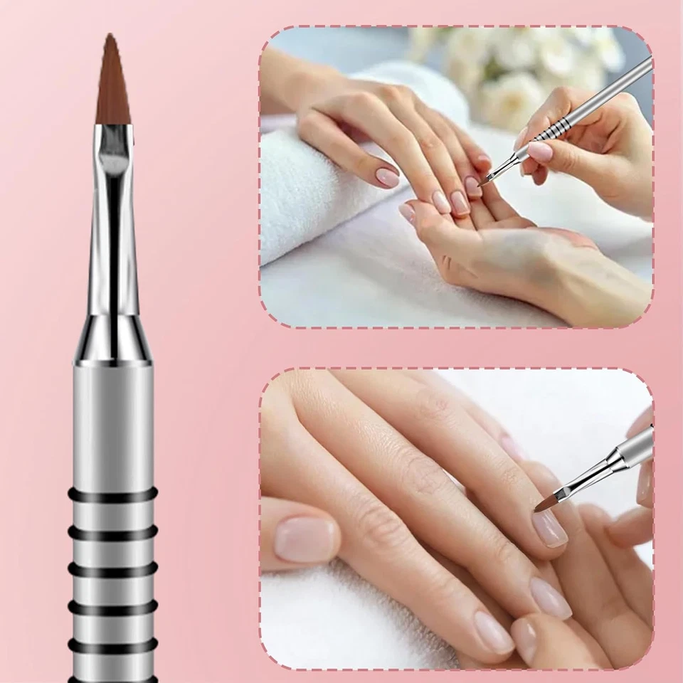 3 Pack 3D Flower Brush for Acrylic Nail Brush #2#4#5 Kolinsky Nail Art Brushes f - Image 3 of 4