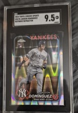 2024 Topps Chrome - Jasson Dominguez RC SGC 9.5  #89 RayWave Refractor