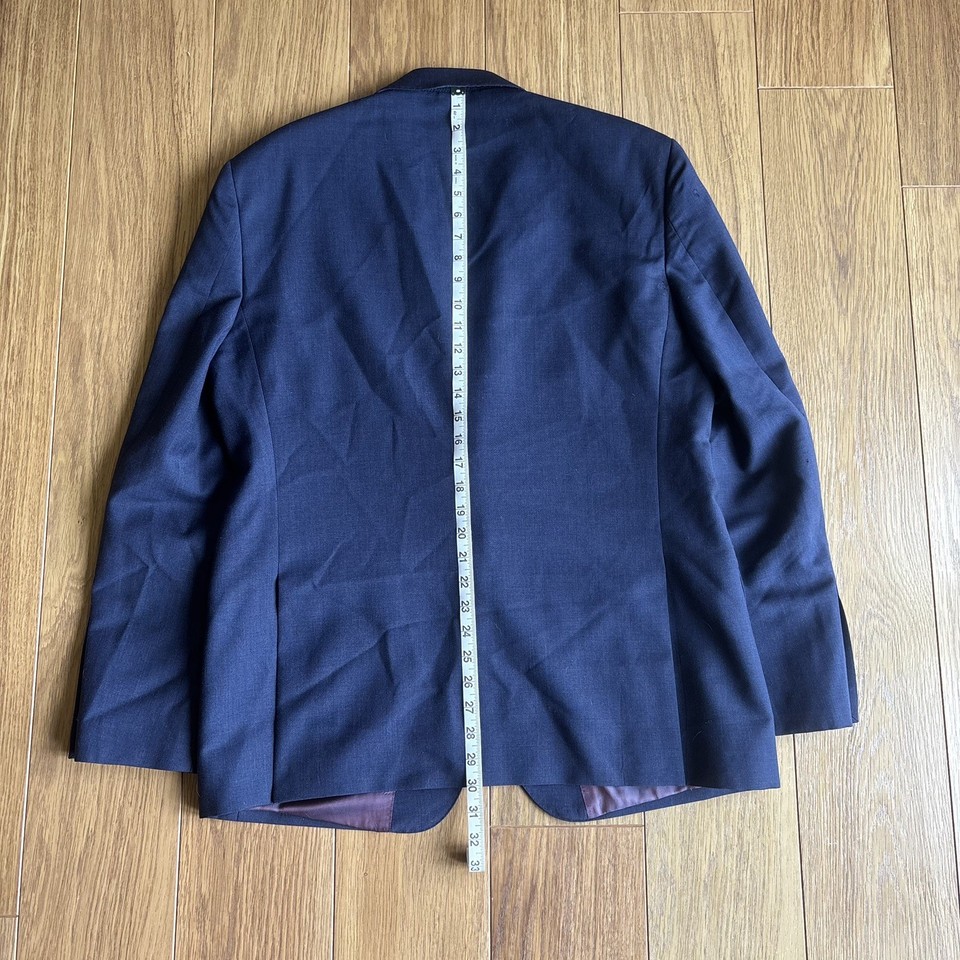 TM Lewin Blazer Jacket Mens 43R 80s Pure Merino Wool Mohair Classic ...