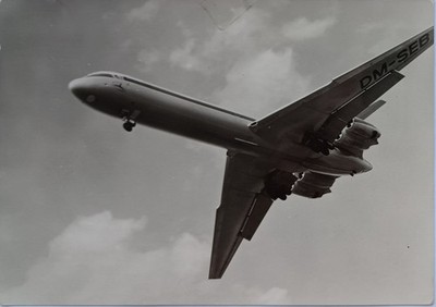 AK IF Interflug-Turbinenluftstrahl-Verkehrsflugzeug IL 62- DDR 1974 Nr B 673/74