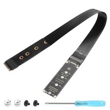M.2 NVME Extension Cable 40cm PCIe 3.0/4.0 NGFF SSD Ribbon Flex Straight Out