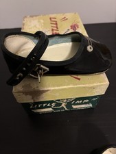 Little Imp Vintage Baby Shoes Mary Janes Black