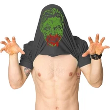 Mens Ask Me About My Zombie T Shirt Funny Flip Costume Outbreak Halloween Tee