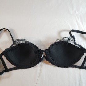 Agent Provocateur 32DD Fifi Bra Demi Pink Black Lace