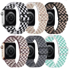 MITERV 6 Pack Stretchy Solo Loop Compatible with Apple Watch Band 38mm 40mm 4...