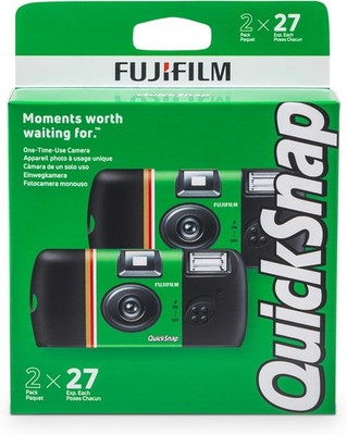 Fujifilm QuickSnap Flash 400 One-Time-Use Camera 2 Pack