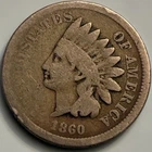 1860 Indian Head Cent Penny Scarce Early Date Civil War Era JC2162
