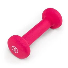  Colored Neoprene Dumbbell (Sold in Singles or Set) A. Fuchsia - 1lb - Single