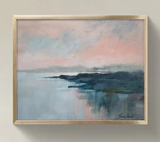 Original Impressionist Painting on 14 in x11 in Canvas - Signed by the Artist