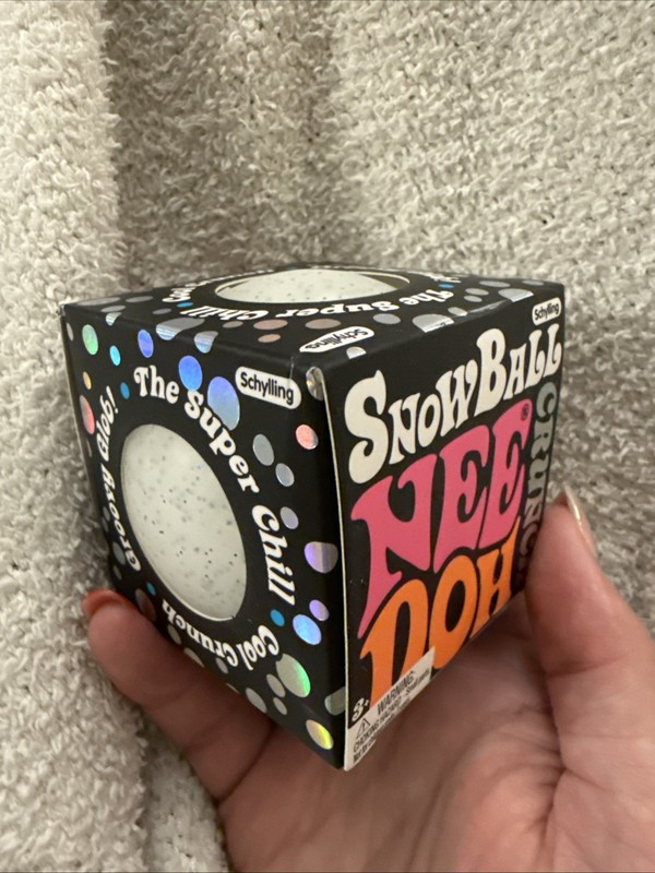 Authentic Schylling Snowball Crunch NeeDoh Groovy Glob Squishy Squeeze Ball🔥