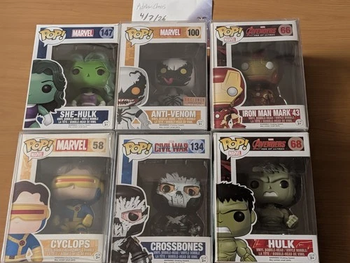 Funko POP Avengers Marvel! (LOT of 6) Read Description!! Cyclops/Venom