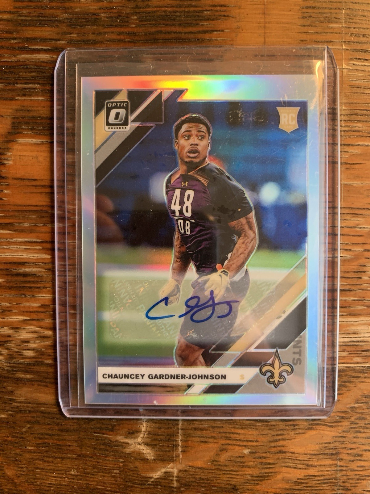 2019 Panini Donruss Optic Chauncey Gardner-Johnson Rookie Holo Auto /99
