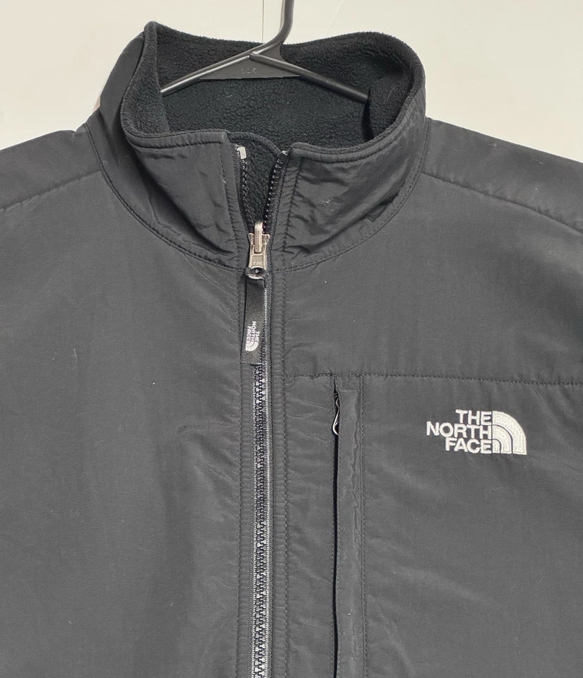 Chaqueta polar Denali negra XL Polartec cremallera completa The North Face para mujer Foto 3 de 4