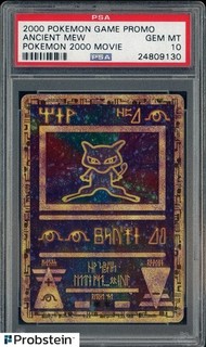 Juego Pokémon 2000 Promo Pokemon 2000 Película Ancient Mew PSA 10 GEMA COMO NUEVO