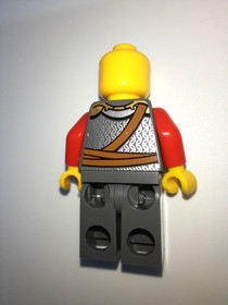 LEGO Lion Knight Minifigure cas478a, 9349 Retired Vintage, Mace & Helmet