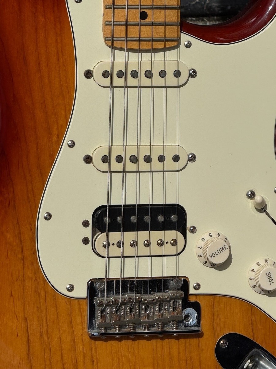 2015 Fender Stratocaster American Deluxe HSS in a factory Sienna