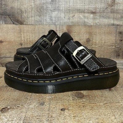 美品 ドクターマーチン Dr. Martens Maxxy Slide Dr. Doc Martens Maxxy Slide Mens Size 11 Brown Leather Sandal