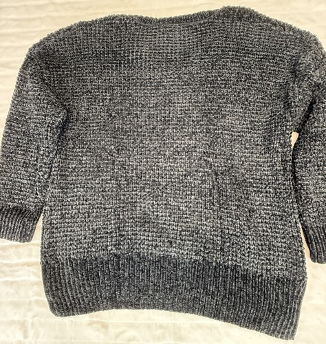 Sanctuary Sweater Womens 2X Black Chenille Pullover Soft Cozy Plush Knit New - Picture 11 of 12