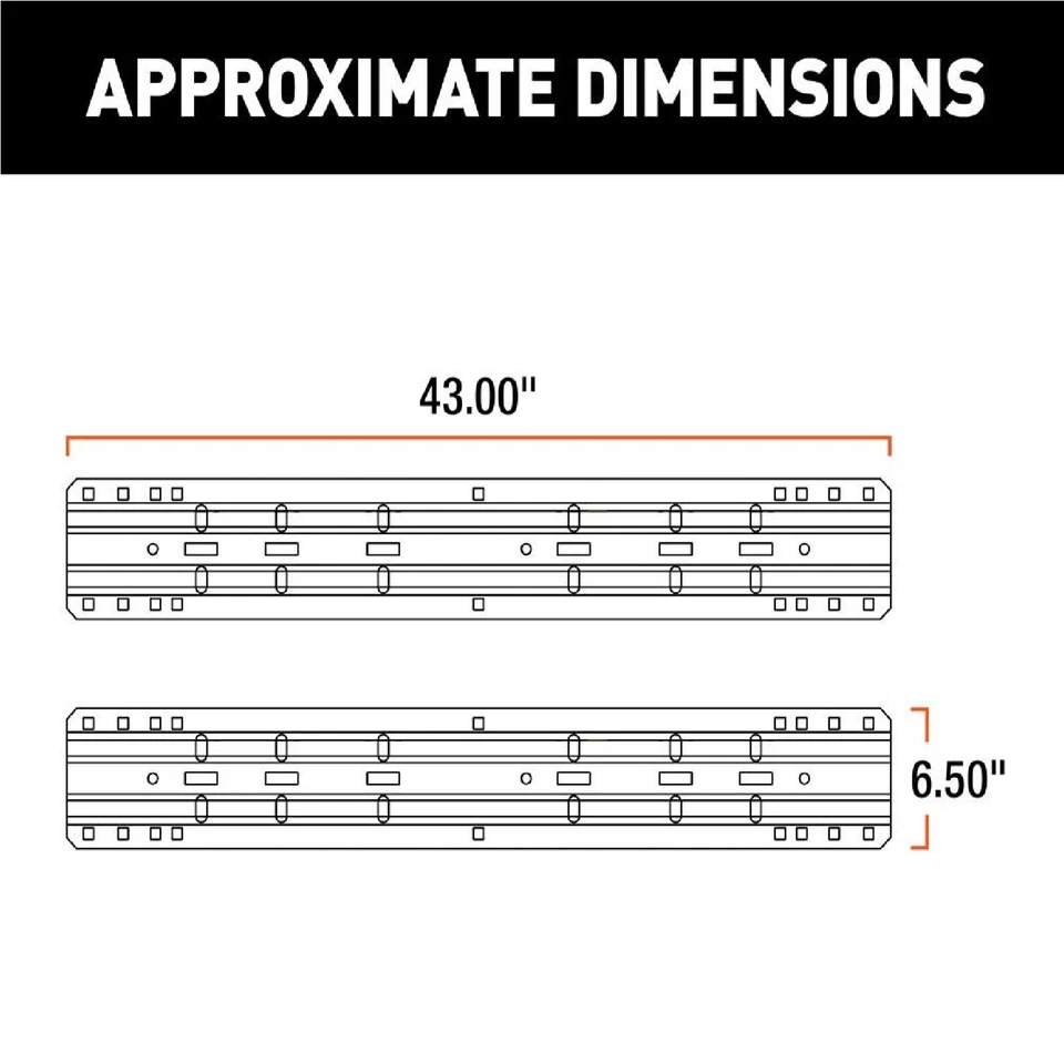CURT 16204 FIFTH WHEEL BASE RAILS UNIVERSAL Foto 2 de 4