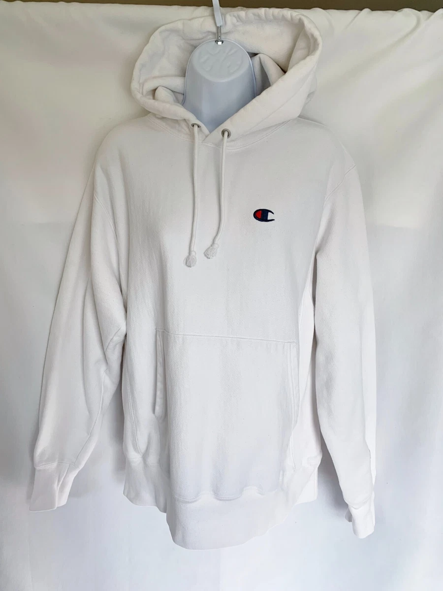 CHAMPION Reverse Weave White Logo Mens Medium | eBay