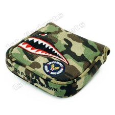 Fighter Plane P-40 Mallet Putter Canvas Head cover for Ping Craz-E Heppler Oslo