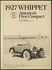 Whippet 1927 Collegiate Roadster Features Specs Vintage Pictorial Article 1981