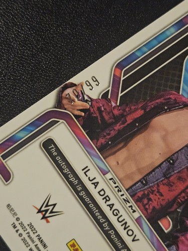 ILJA DRAGUNOV 2022 WWE Panini Prizm Red Autograph Auto /99 NXT Wrestling Card - Picture 11 of 11