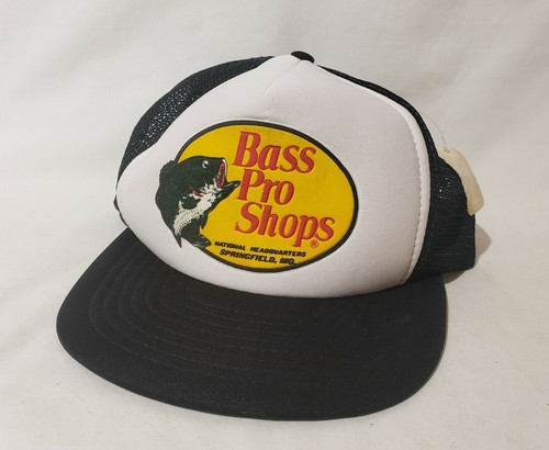 Vintage 80s Bass Pro Shops Patch Black 