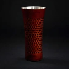 Japanese Lacquer Tambler Stainless Hammered Mark purveyor to "Eiheiji" ZEN