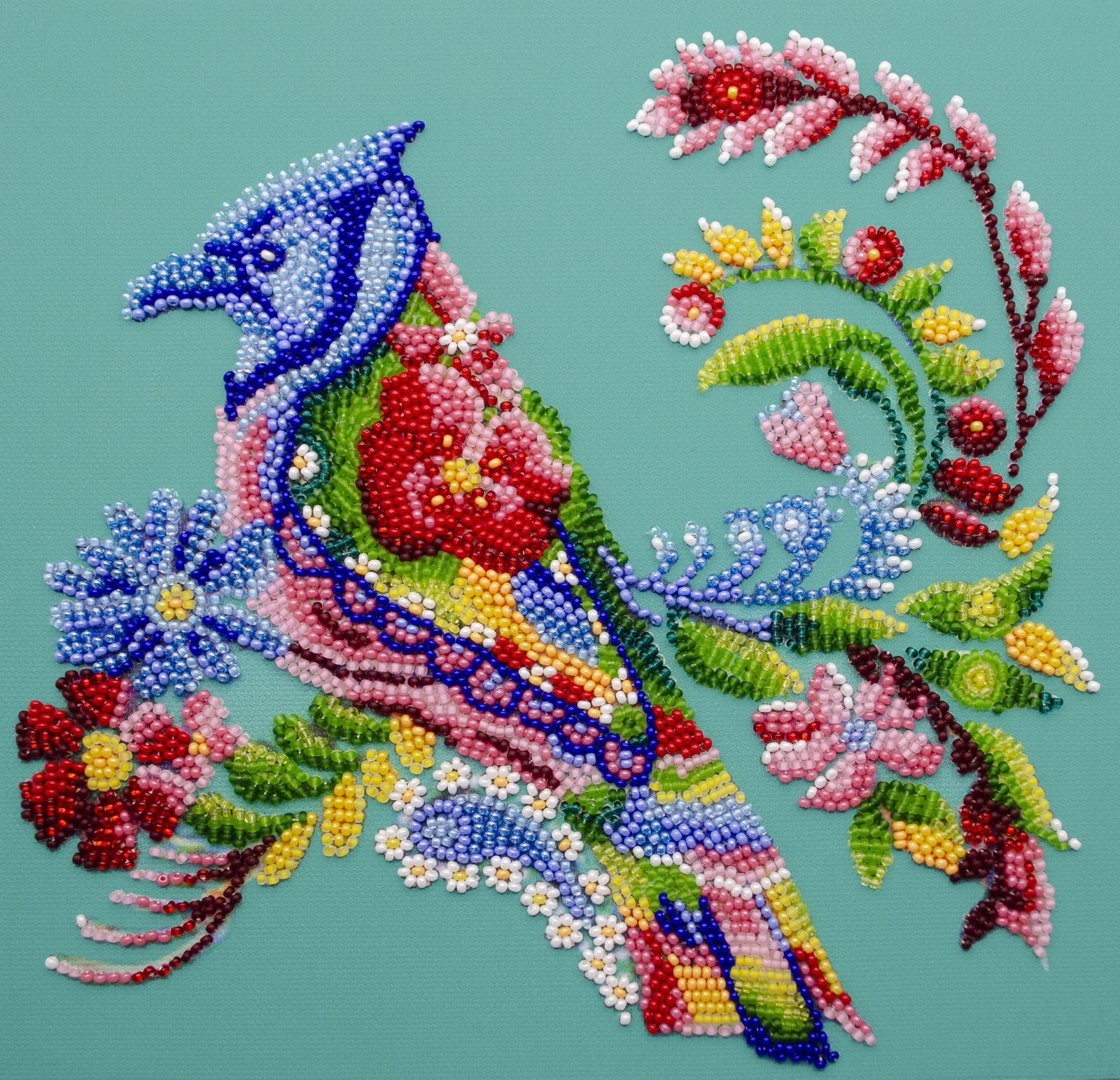 Spring Bead Spring bird Bead Embroidery Kit β DIY Beaded Home Decor Wall Art | eBay