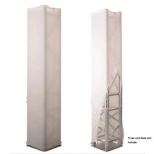 2m Fabric White Totem Lighting Truss Stand Scrim Cover Sleeve Sock with Zipper