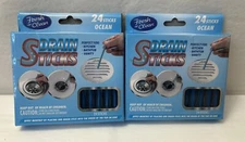 New Fresh -n- Clean Drain Odor Sticks  Ocean Scent 2-PACK 48 Sticks Total