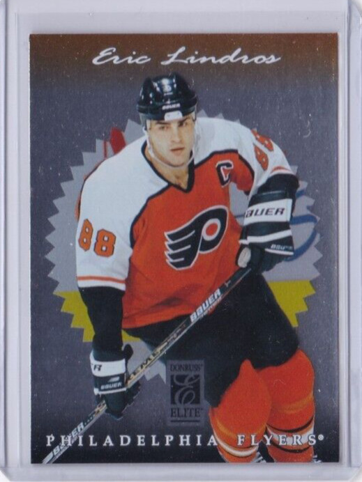 1996-97 Donruss Elite Hockey - #7 - Eric Lindros - Philadelphia Flyers HOF IDRED