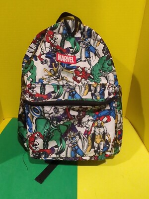 Marvel Avengers Comic Backpack Knapsack Drawstring Spiderman Hulk Iron Man NWOT Marvel Avengers Backpack 16 main image 3
