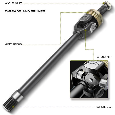 Front Left Axle Shaft For Ford F-250 F-350 Super Duty – Dana Super 60, 2005-2012 4WD