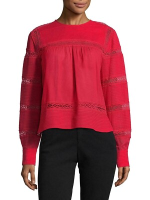 Isabel Marant Rexon cotton shirt blouse Lace Ruffle Shirt Fr38 Uk8 US4