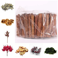 Christmas Dried Fruit Berries Cinnamon Sticks Natural Craft Wreath Xmas