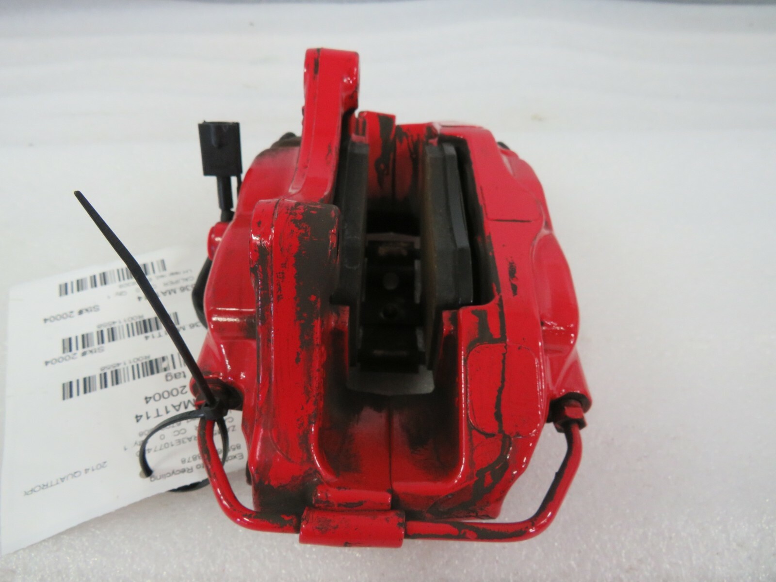 2014 Maserati Quattroporte, LH Left, Rear Caliper, Red, Used, P/N 67006308