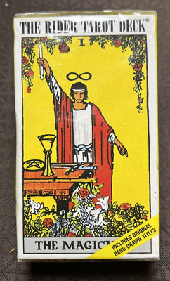 1971 The Rider Tarot Deck The Magician 78 Color Cards Italy Sealed