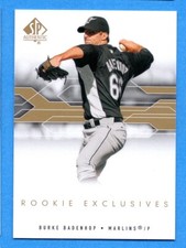 2008 SP Authentic Rookie Exclusives #BU Burke Badenhop Marlins