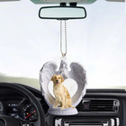 Labrador Retriever Dog Angel Wings Ornament, Labrador Retriever Hanging Ornament