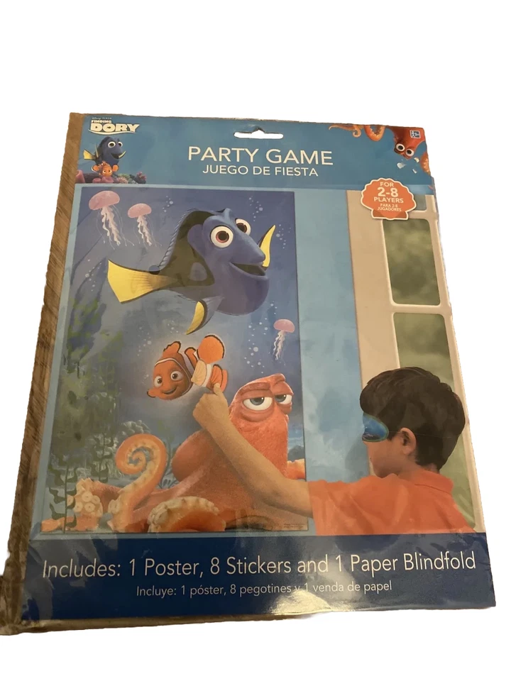 Invitaciones de fiesta de cumpleaños Disney Finding Dory 2 paquetes de 8 póster de juego envío rápido Foto 2 de 4
