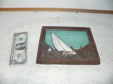 Vintage OrnaWood Sailboat 1959 Made in USA