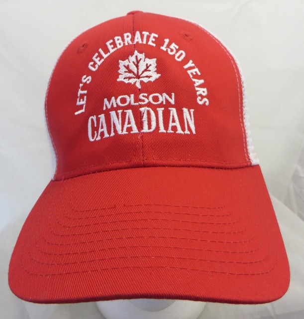 Molson Canadian 150 years beer brewery baseball cap hat adjustable