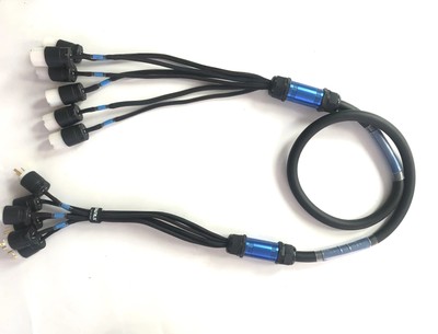 High Quality Breakout Cable 6 Way To Edison/CEE Connector/Powercon Split Cable
