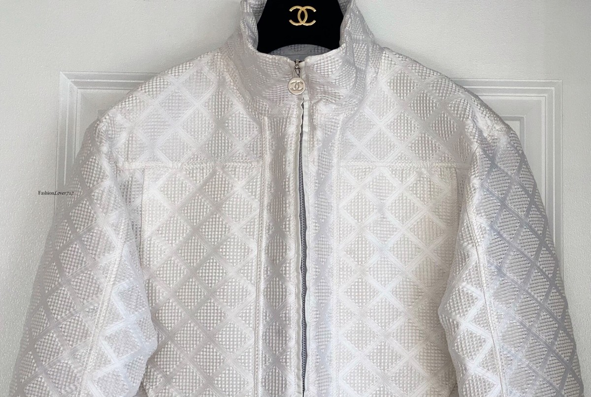 18P CHANEL ジャケット CHANEL 18P Fantasy Tweed Denim Jacket 34 - Timeless Luxuries