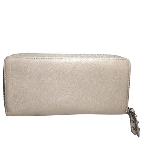 LIESBESKIND Sally Wallet Milano Taupe Tan Leather Cow Hide Embossed Gold Luxury - Picture 7 of 10