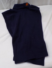 Vintage Eagle's Eye Cotton Dickie Turtleneck Embroidered Longaberger Basket Blue