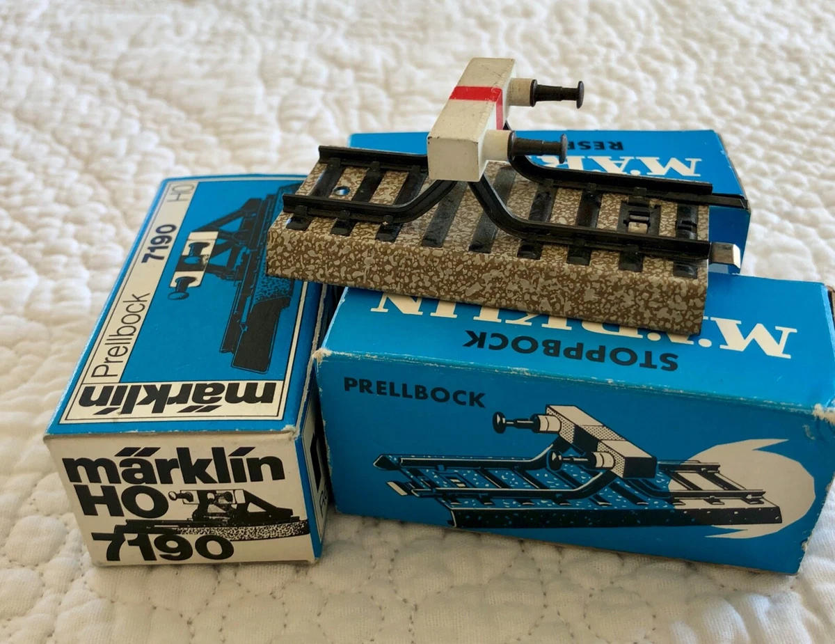 Heurtoir Märklin 7190 Pour Voie HO - Heurtoir Ballasté Prellbock - Occasion Très Bon état